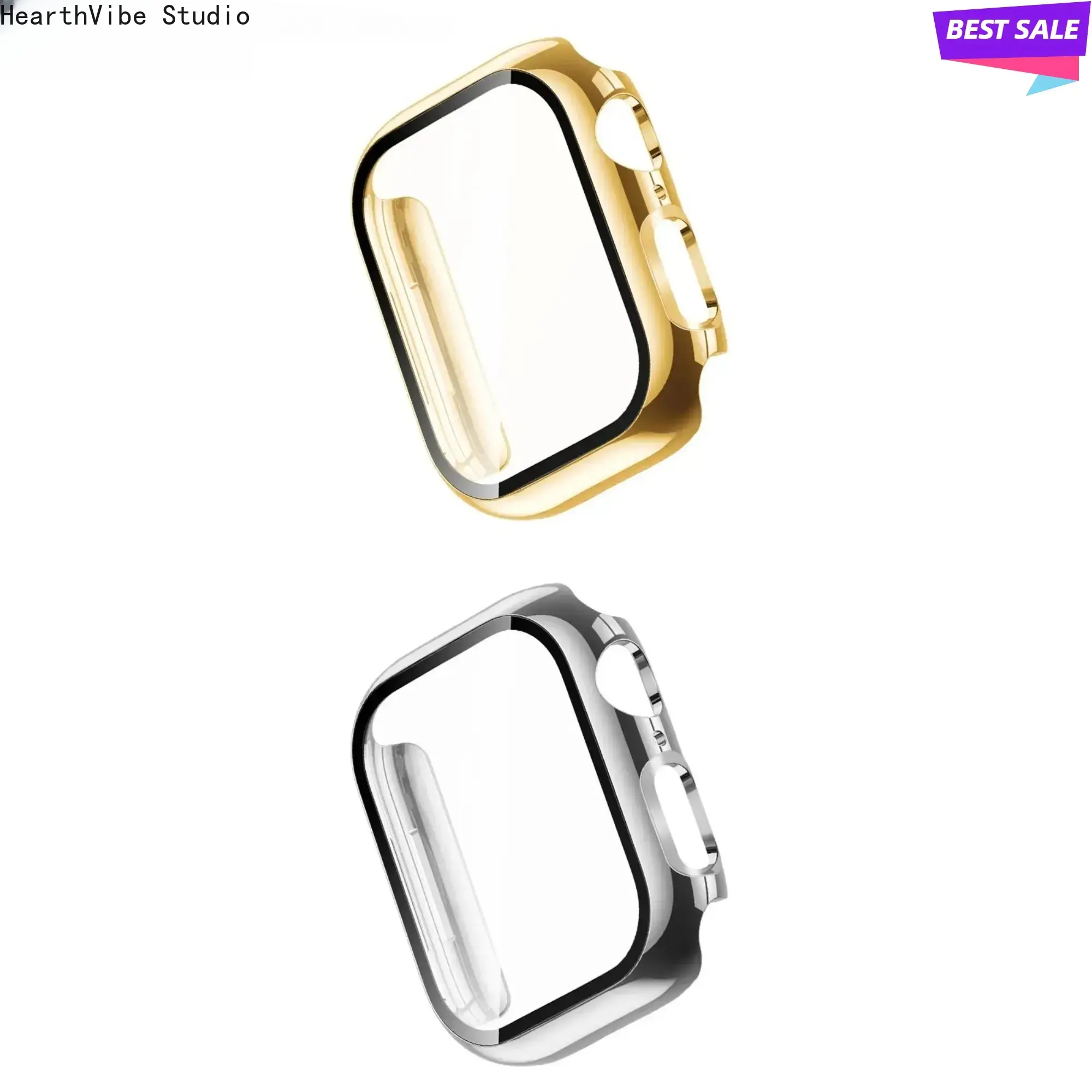 2026 NEW  Solid PC Cover Case Protection Compatible with Apple Watch 40/41/42/44/45/46/49mm Screen Protective with Film Wearable Accessories