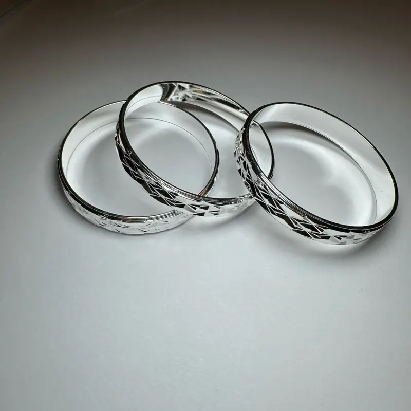 Silver baby 0-2 years old bangles 3 pieces Silver baby 0-2 years old bangles 3 pieces