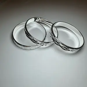 Silver baby 0-2 years old bangles 3 pieces