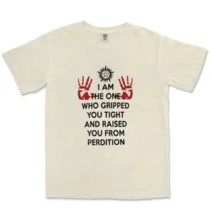 Supernatural Castiel Quote Shirt | “Raised You from Perdition” T-Shirt Hoodie Sweatshirt | Dean x Castiel Fan Merch | Unisex Gothic Fandom Apparel