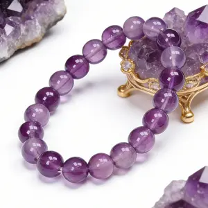 2026 Nine Purple Fire Bracelet for Women, Amethyst Zodiac Bracelet, Multi-Gemstone Crystal Bracelet, New Year's Purple Lucky Bracelet, Holiday Gift
