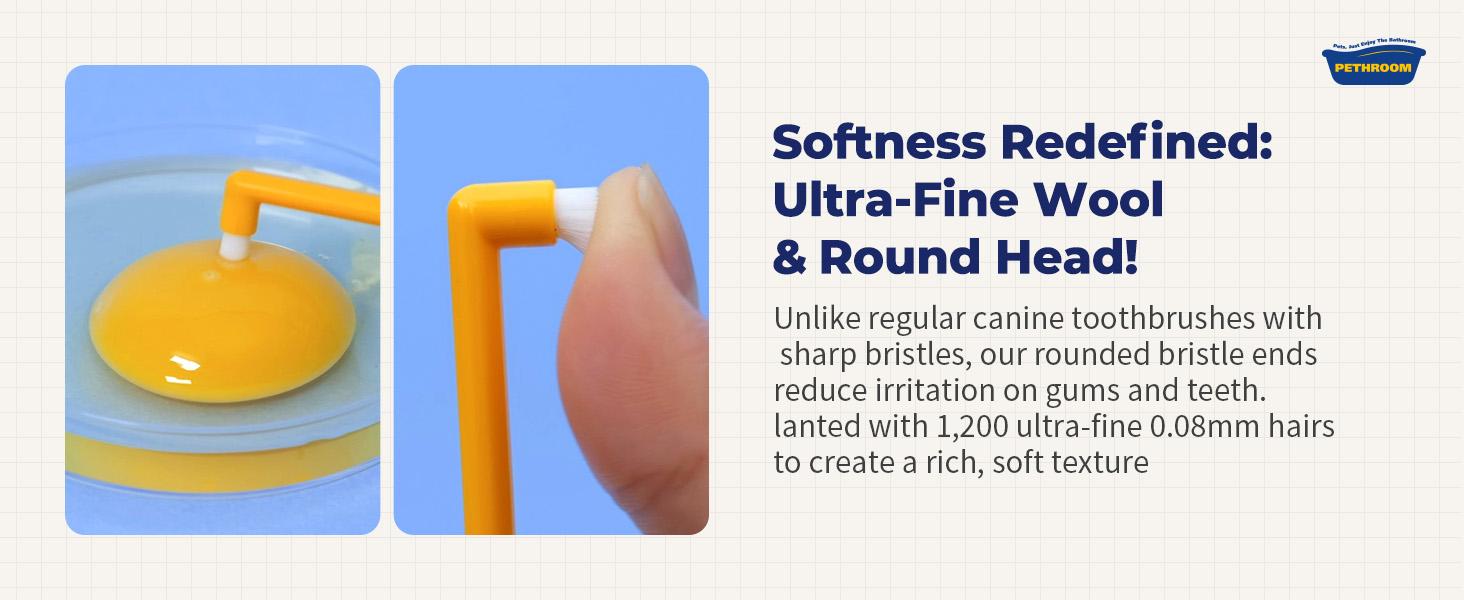 PETHROOM Dental Clean Toothbrush Extra Small for Cats and Dogs PETHROOM Dental Clean Toothbrush Extra Small for Cats and Dogs