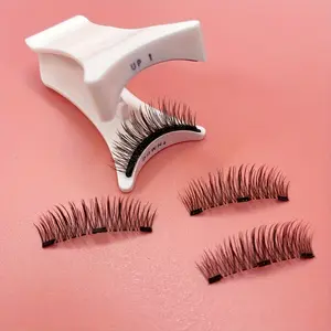 A Set of Two Pairs of Eight-Fold Magnetic False Eyelashes - Easy to Wear, No Glue Needed, Reusable And Waterproof, Creating a Natural Look - Suitable for Any Occasion Or Daily Makeup, Featuring Fine, Dense, High-Quality