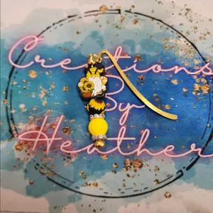 beadable metal bookmark