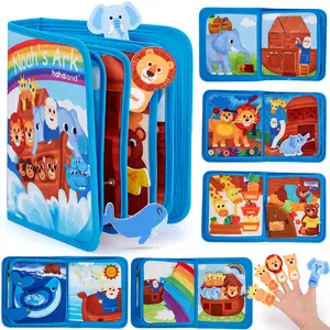 hahaland Noah's Ark Toy Busy Board for Toddlers 1-3 - Sensory, Montessori  Play Toy for Boys and Girls - Baptism Gift for 1-3 Year Olds Developmental Toy Birthday Gift.