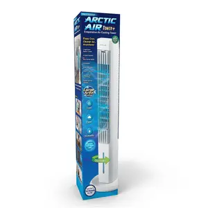 Arctic Air Tower Electric Portable Cooling Fan Quiet Operation 4 Speeds