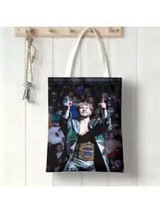 This Will Ospreay canvas bags, tote bags, durable, casual commuting and shopping bags, personalized pattern design, Halloween, Christmas gifts.