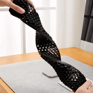 Pressure Relief Keyboard Wrist Rest and MousePad Arm Cushion, Gaming Keyboard Accessories, Comfortable and Breathable Honeycomb Design for Laptop and Desktop, Ergonomic Gel Wrist Support, Long Hours