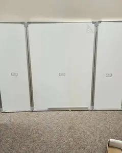 40 x 60 Wall-Mounted, Folding Whiteboard with Magnetic Surface and Flip-out Marker Tray