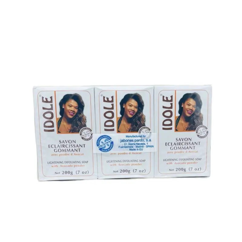 Idole Soap with Avocado Powder 7 oz/ 200g (Pack of 3)