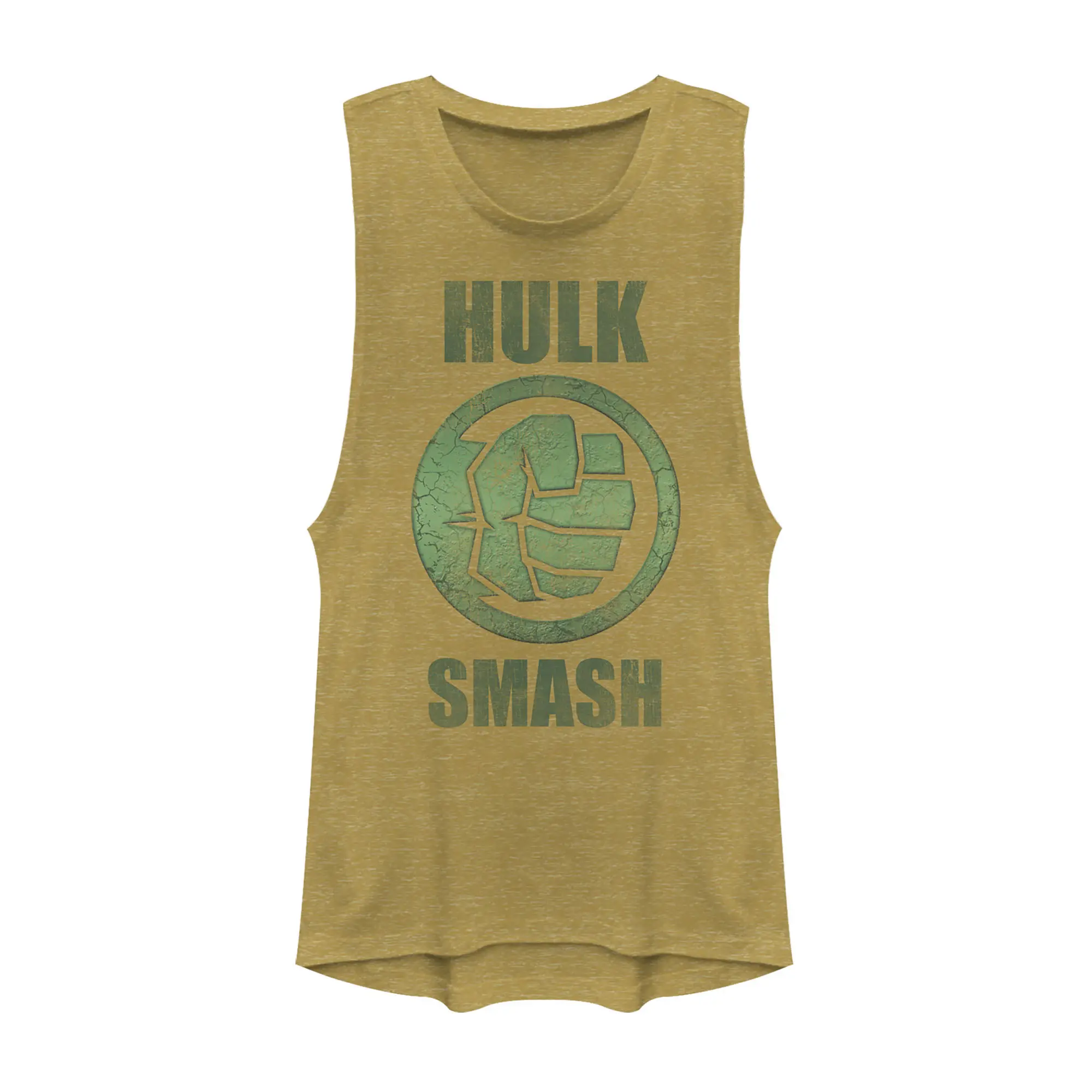 Juniors Womens Marvel Hulk Smash Festival Muscle Tee