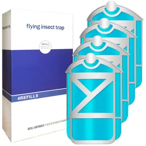 JOYTUTUS Flying Insect Trap Refill Cartridges, Sticky Trap Replacement Glue Cards, Compatible with M364, M364A & Max Series Indoor Traps