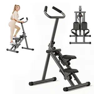 Resistance Stair Stepper for Home Exercise Vertical Climber Exercise Machine Steppers for Exercise at Home Compact Folding Cardio Exercise Climber Adjustable Tilt&Handlebar,350LBS Capacity Vertical Climber for Men & Women.#SummerWins#DealsForYouDays