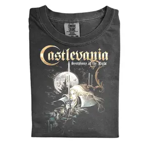 The Castlevania Symphony of the Night Comfort Color Shirt, Retro Gothic Y2K Shirt, Horror Video Game Shirt, Gift for Men, Gift for Women, Crew Neck T-shirt, Trending T-shirt