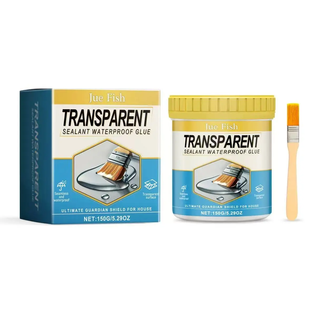Jue Fish Glass Water-Based Matte Paint, Waterproof UV Resistant Varnish, Renewal Maintenance Cover Coating, Sandblasted Glass Finish