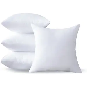22 x 22 Pillow Insert Set of 4 -  Soft and  22 Inch Large Sofa Decorative White Square Throw Pillow Inserts Stuffing for Living Room Couch and Bedroom Interior Cushions