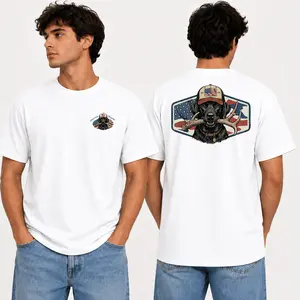 Patriotic Black Labrador Retriever Hunting Dog Shirt, American Flag Lab Hunter Graphic Tee T-Shirt, American Flag Deer Antler Hunting  Unisex Fit T-Shirt