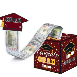 Graduation Gift Savings Jar, Surprise Graduation Savings Jar with Detachable Cards, Creative Fun Cash Gift for High School and College Grads