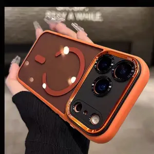 Luxury Magnetic Metal Bumper Protection Case for iPhone 17 Air 16 15 14 13 12 11 Pro Max Plus Wireless Charge Hard Cover, Phone Bumper Protection, Iphone Drop Protection, Compatible Case, Magnetic Iphone Cover, Sleek Magnetic Design