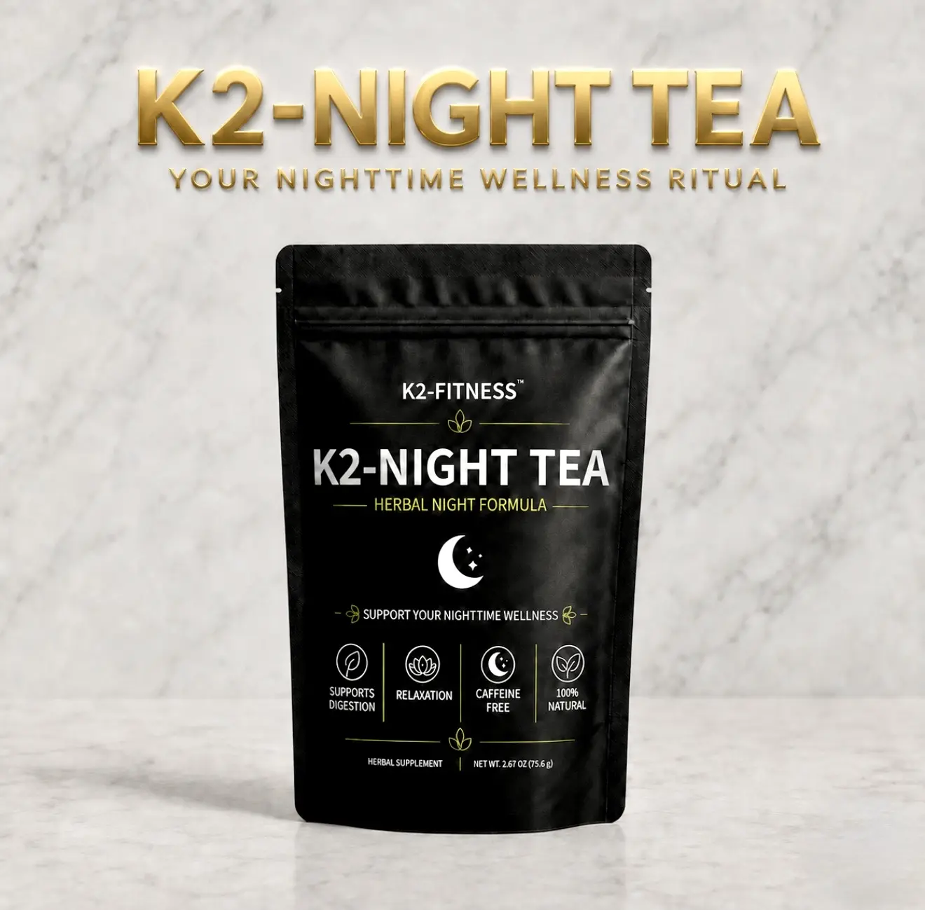 K2-NIGHT TEA – Herbal Nighttime Wellness Tea