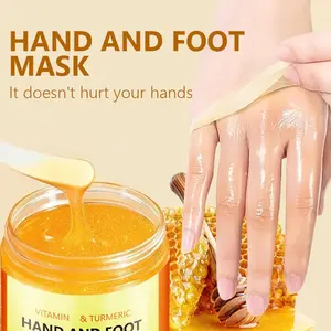 Rozino Hand & Foot Mask with Vitamin C & Turmeric brightens skin tone, gently exfoliates dead skin, smooths roughness, and deeply moisturizes. This gentle treatment softens dry areas, leaving hands and feet smooth, supple and radiant.