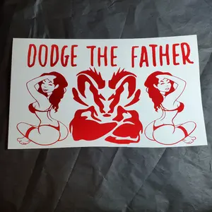 Dodge The Father 8x4 Vinyl Decal