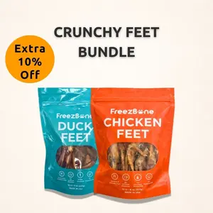 Crunchy Feet Bundle - Whole Dental Treats for Dogs - Human Grade - Single Ingredient