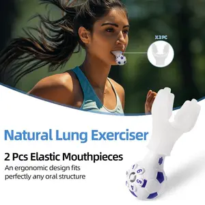 New Abdominal Breathing Trainer Mouth-Bite Style, Enhance Lung Capacity, Portable Rehabilitation Breath Exercise Device