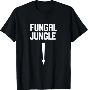 Sexual adult humor fungal jungle offensive gag gift T-Shirt Pure Cotton Graphic Tees Menswear Top: Gifts for Men & Women