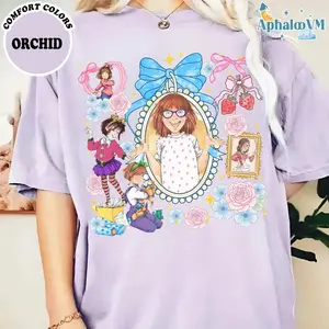 Comfort Colors Junie B Jones Teacher Shirt, Playful First Grade Back To School Graphic Tee, Aesthetic Retro Elementary Educator Outfit, Trendy Oversized Literary Character Design, Premium Garment Dyed Teacher Appreciation Gift