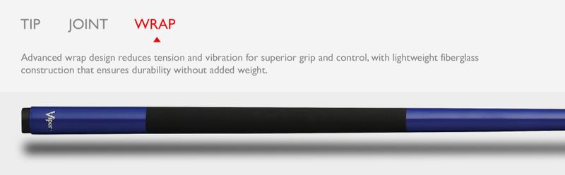 Viper Graphstrike Black Billiard/Pool Cue Stick