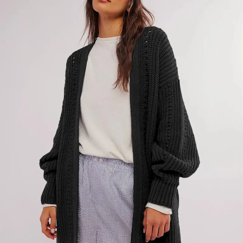USBOUTIQUE CHIC Women's 2026 Spring Oversized Sweater Dress Long Sleeve Cozy Chunky Knit Pullover Casual Lounge Outfit Knitwear - Cardigans