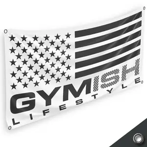 Gym Banner, 5x3 ft Workout Banner for Home Gym, Motivational Banner Poster Gift