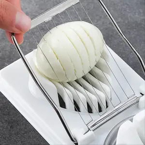 1pc Large Household Multifunctional Egg Cutter, Egg Slicer For Hard Boiled Eggs, 2 In 1 Egg Chopper/ Divider/ Dicer/ Cutter, Kitchen Gadgets