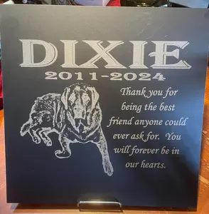 Engraved Memorial Metal Plaque; Pet; In Memory of; Loved Ones; Family; Laser Engraving; Custom; Personalized; Keepsake