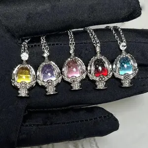 Anime Puella Magi Madoka Magica Kaname Madoka Akemi Homura Cosplay Soul Gem Necklace Crystal Choker #DQG
