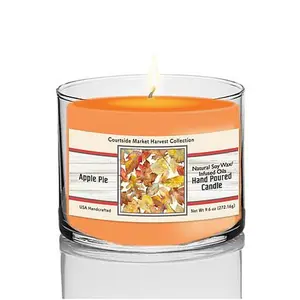 Courtside Market Harvest Autumn Leaves Apple Pie Soy Wax Candle