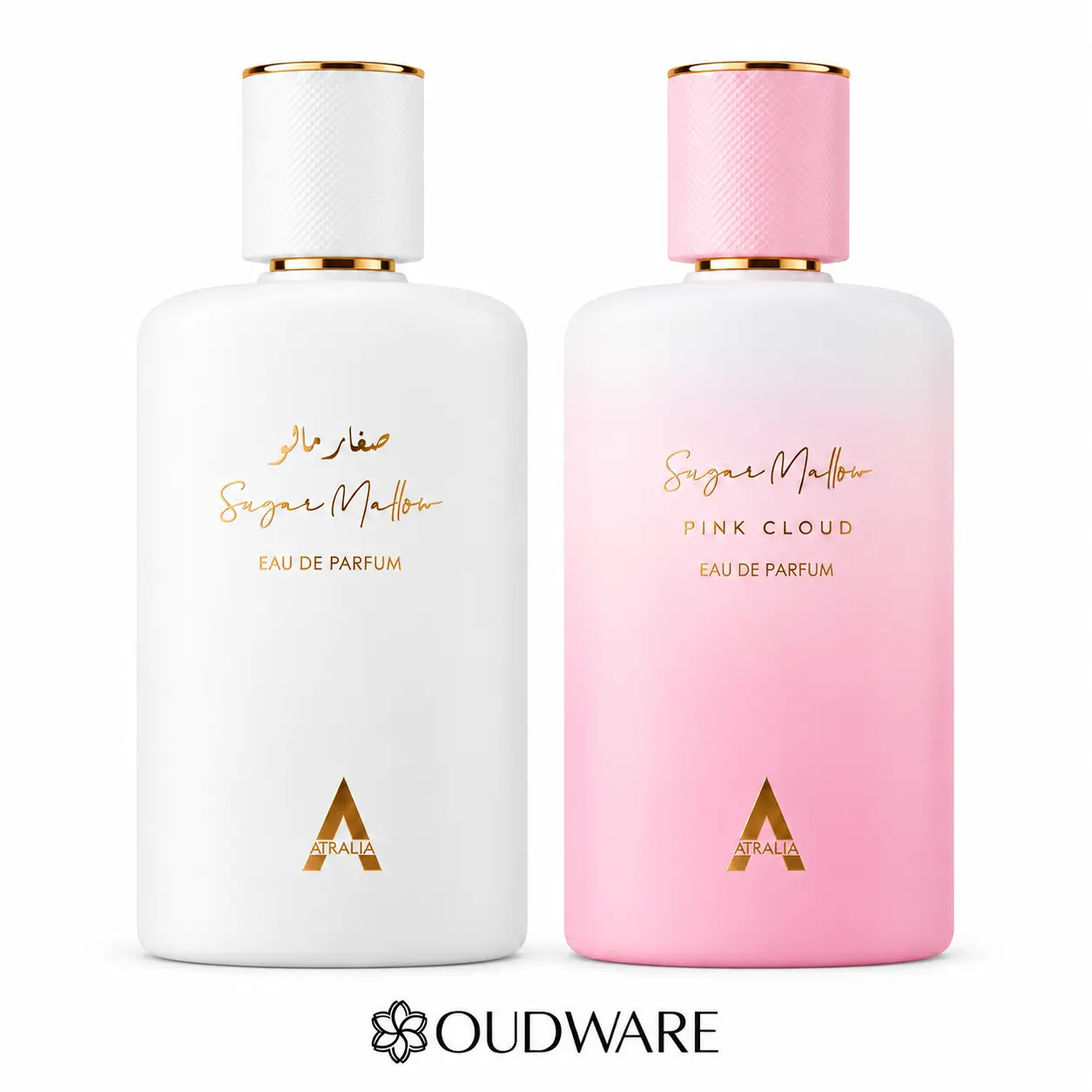 Atralia Sugar Mallow + Sugar Mallow Pink Cloud | 2 × 100 mL Eau de Parfum (3.38 fl oz Each) | Duo Fragrance Bundle
