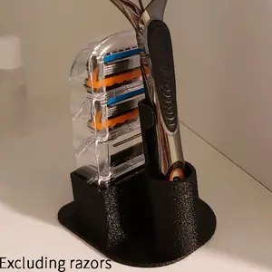 Men's Shaving Razor Holder Stand, Father's Day Practical Gift Recommendation, Waterproof Moisture-Proof, Fits Most Manual Razors
