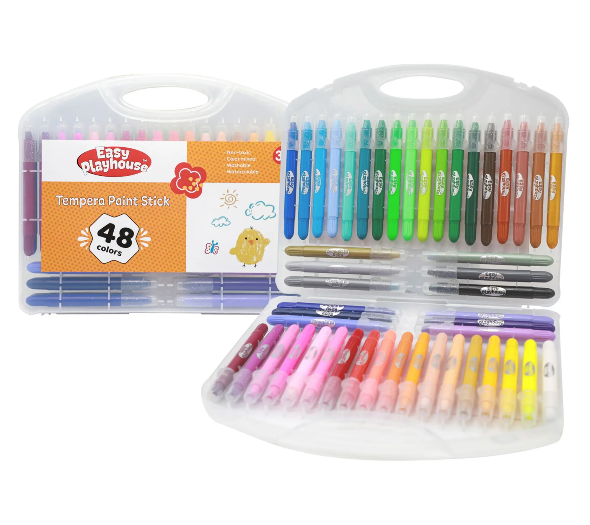 Easy Playhouse 48pk Tempera Paint Sticks Easy Playhouse 48pk Tempera Paint Sticks