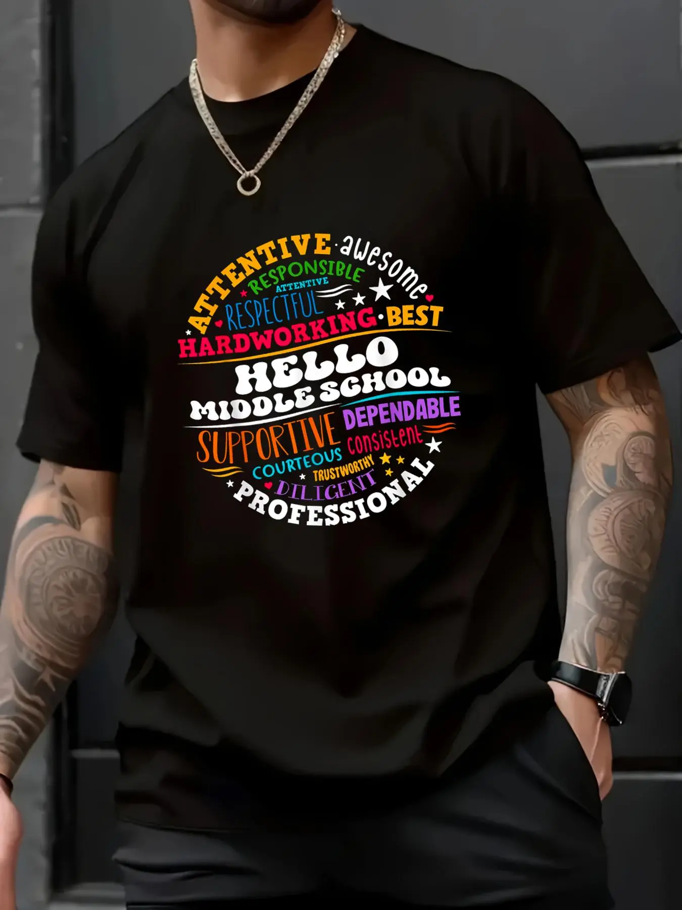 Hello Middle School First Day of School Back to School T-Shirt