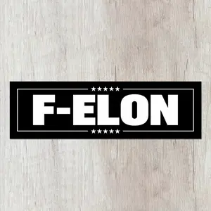 F-Elon Car Maget, Bumper Sticker