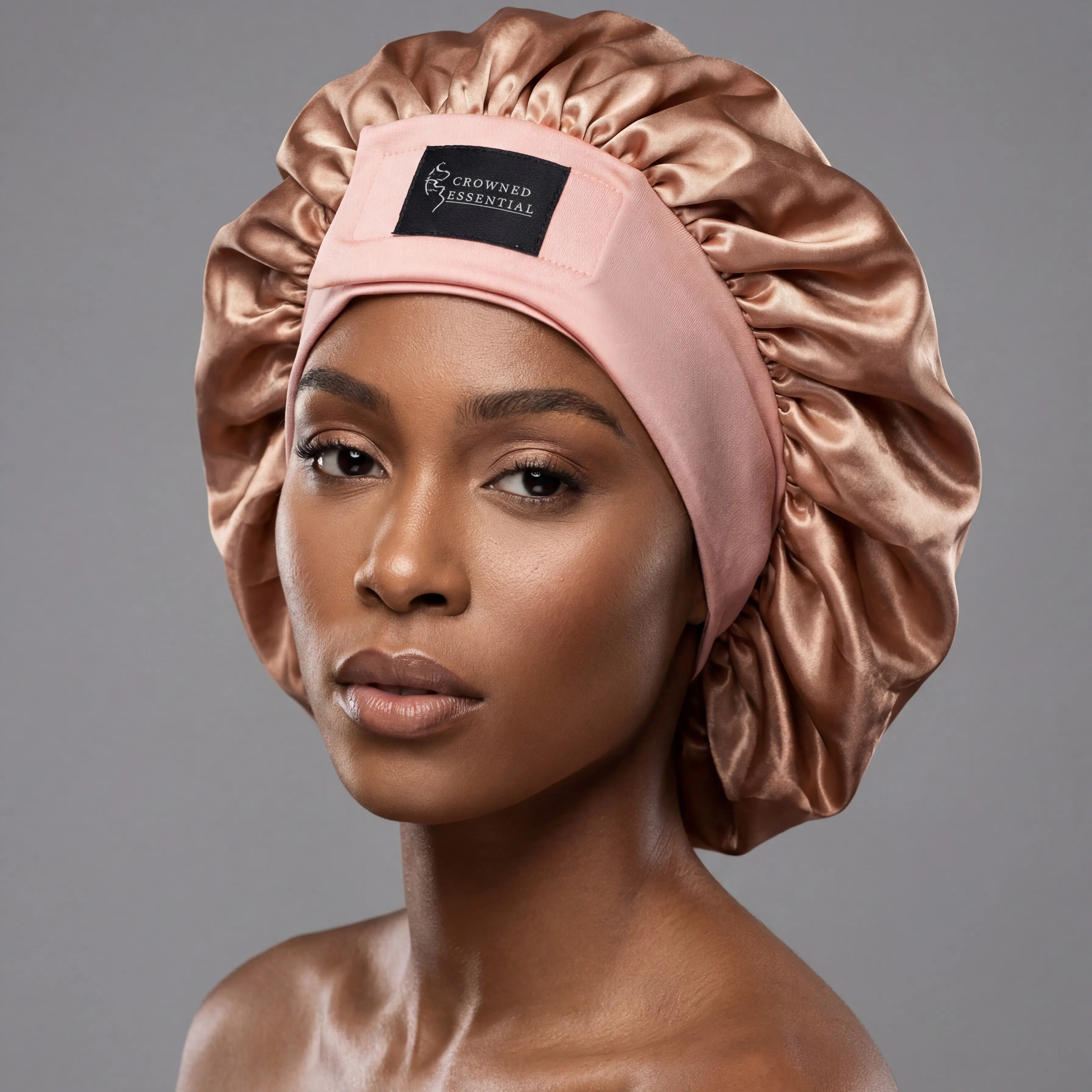 Adjustable silk velcro hair bonnet Adjustable silk velcro hair bonnet