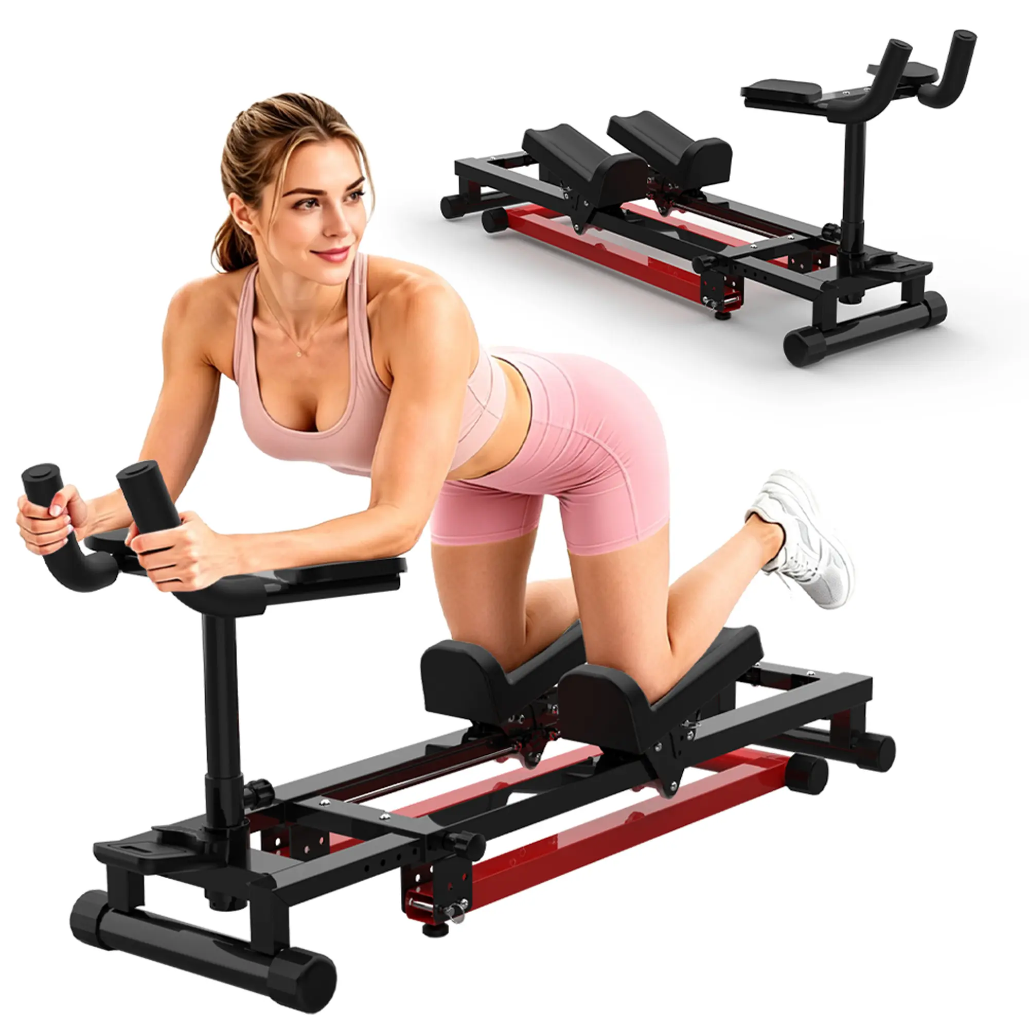 【SAVEYOUR】Crawling Workout Machine, Spine Twist Stretcher & Waist Trainer, Adjustable Back Stretcher for Lower Back Pain Relief, Core Balance Low-Impact Home Exercise