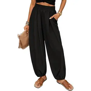 ZESICA Women's Wide Leg Pants High Waisted Palazzo Lounge Pant 2026 Summer Beach Travel Vacation Trousers Outfits