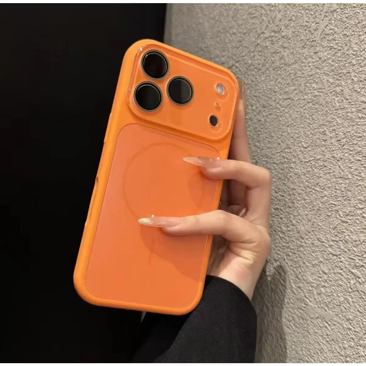 [LX] New Silicone Shell Liquid Magnetic Large Window Shockproof Phone Case, Multi-Model Compatible With iPhone 17 Pro Max,16,15,14,13, Blush Pink, With Camera Access
