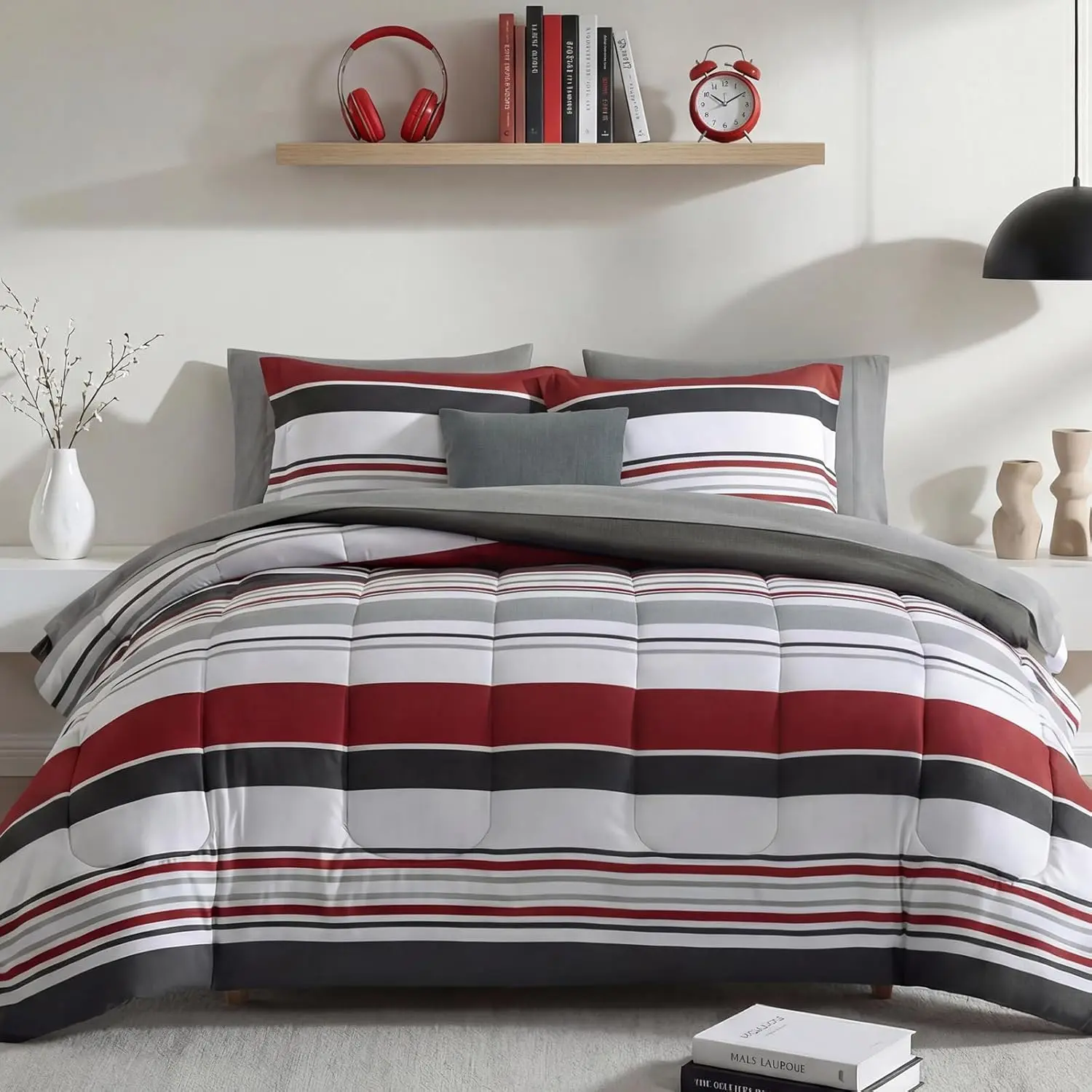 Red and Black-stripe