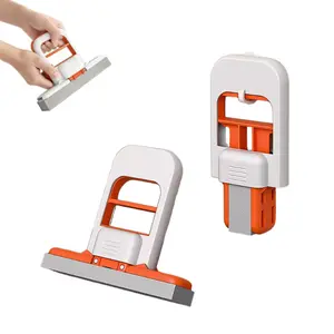 New Mini Mop For Home Use Lazy Person's Hand-Washing Mop Self-Dehydrating Kitchen Stain Remover Alternative To Rags Foldable Durable Hand-Washable Desktop  Small Mop Cleaning Table Wiping Rubber Cotton Mop