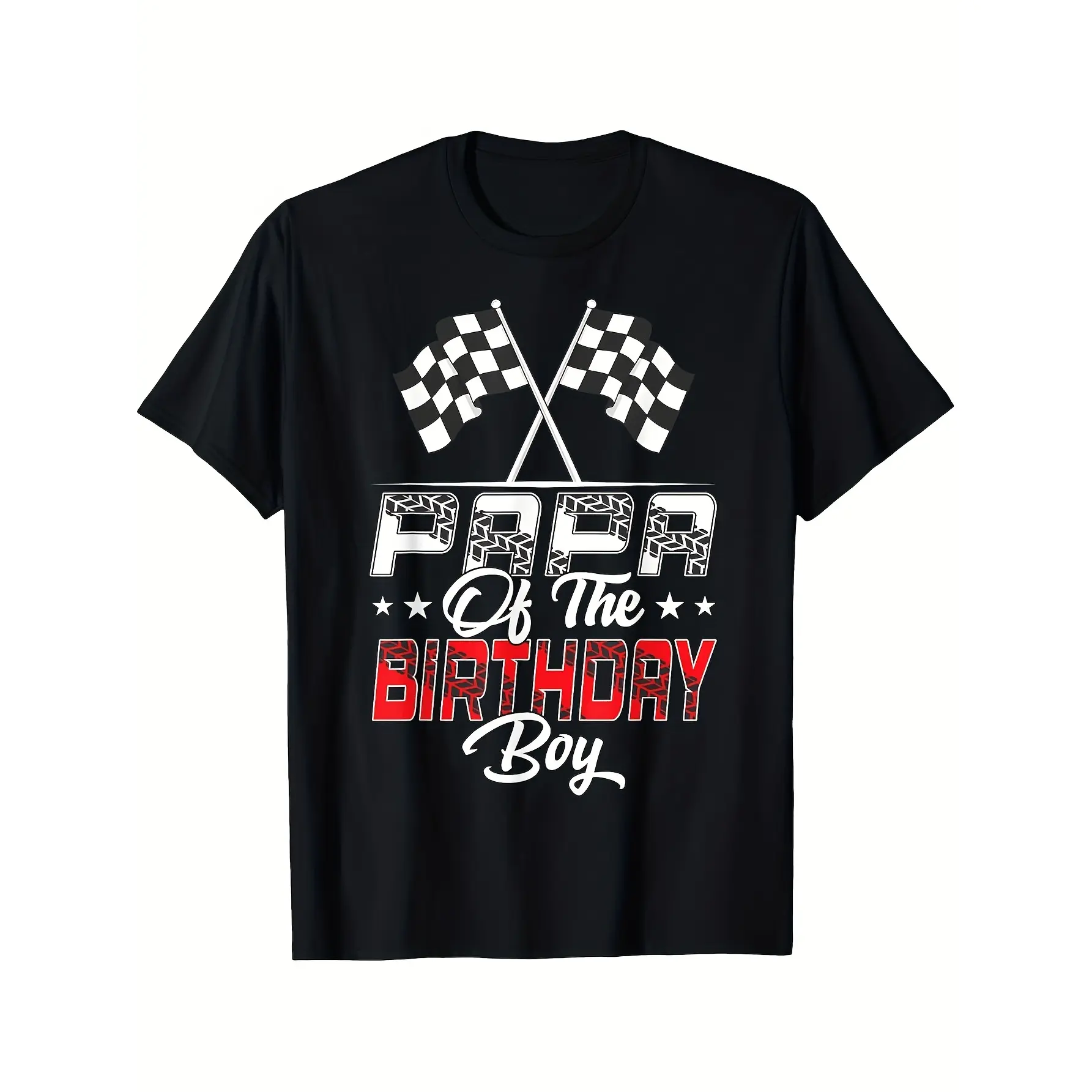 Women's Racing Checkered Flag T-Shirt - Motorsport unisex soft cotton short sleeve t shirt, vintage graphic casual tee for men women teens, perfect birthday holiday gift for camping travel gym daily street  wear