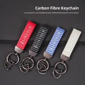 Lanyard Nylon Printing Emblem Style Keychain For Lincoln Navigator Continental Nautilus Aviator MKZ MKX MKC MKT MKS Corsair Mark E